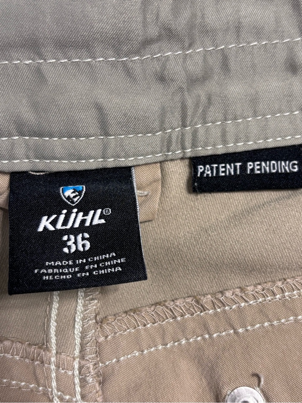 KÜHL Renegade Cargo Shorts Men’s 36 Khaki Stretch Hiking Outdoor Utility - Picture 3 of 15
